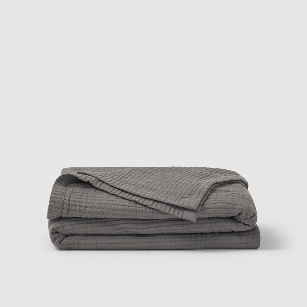 Textured Cotton Coverlet