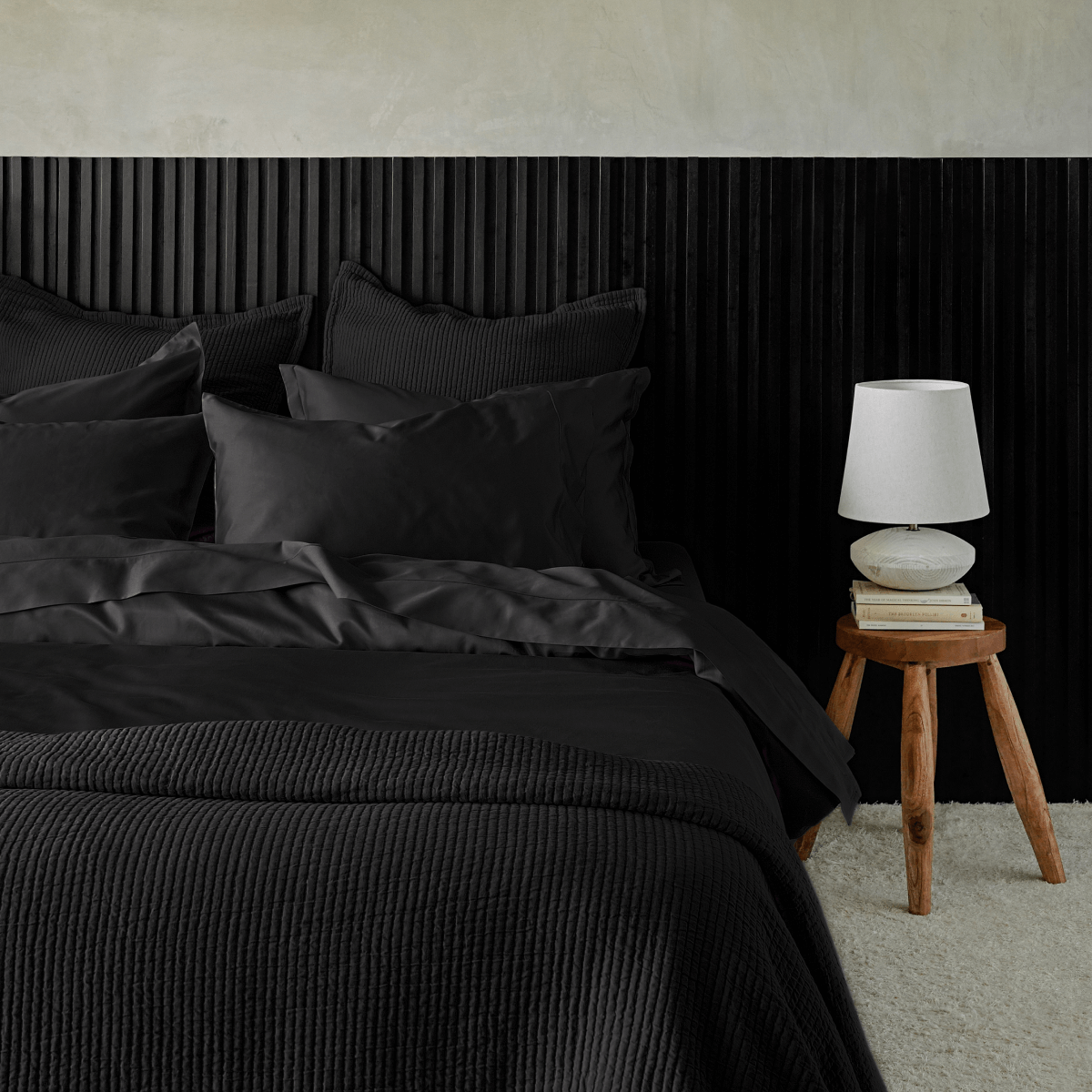 Textured Cotton Coverlet