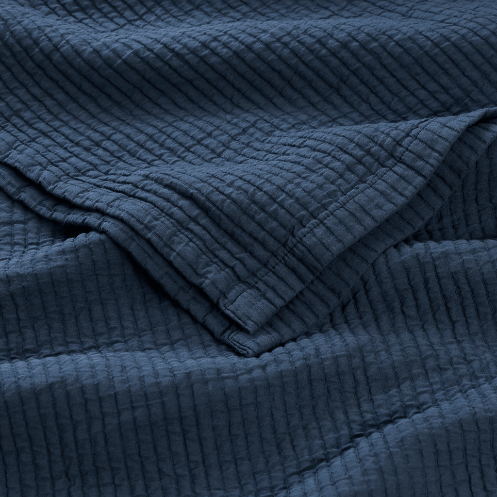 Textured Cotton Coverlet