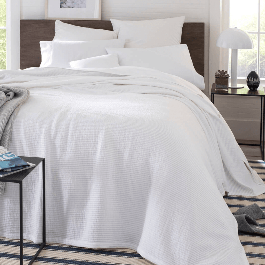 Textured Cotton Coverlet