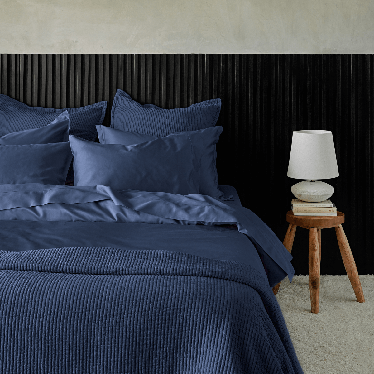 Textured Cotton Coverlet