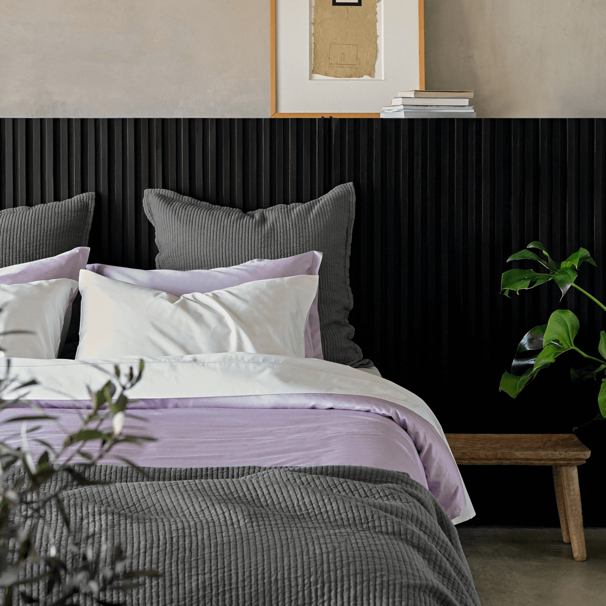 Textured Cotton Coverlet