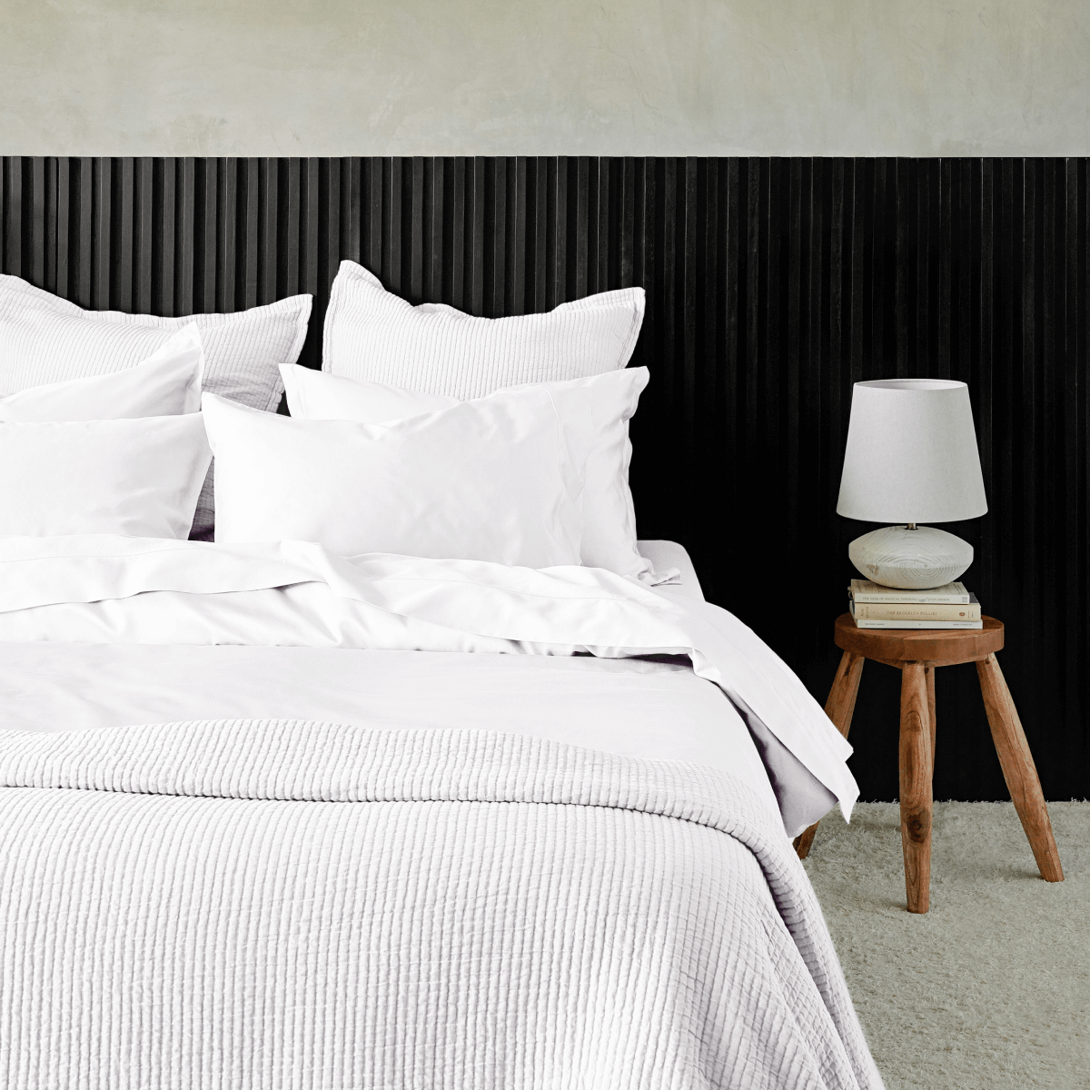 Textured Cotton Coverlet
